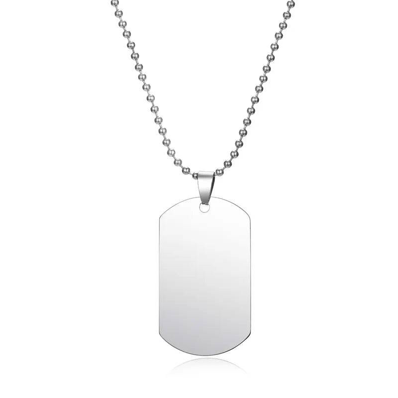 Collar clásico con placa de identificación para perro