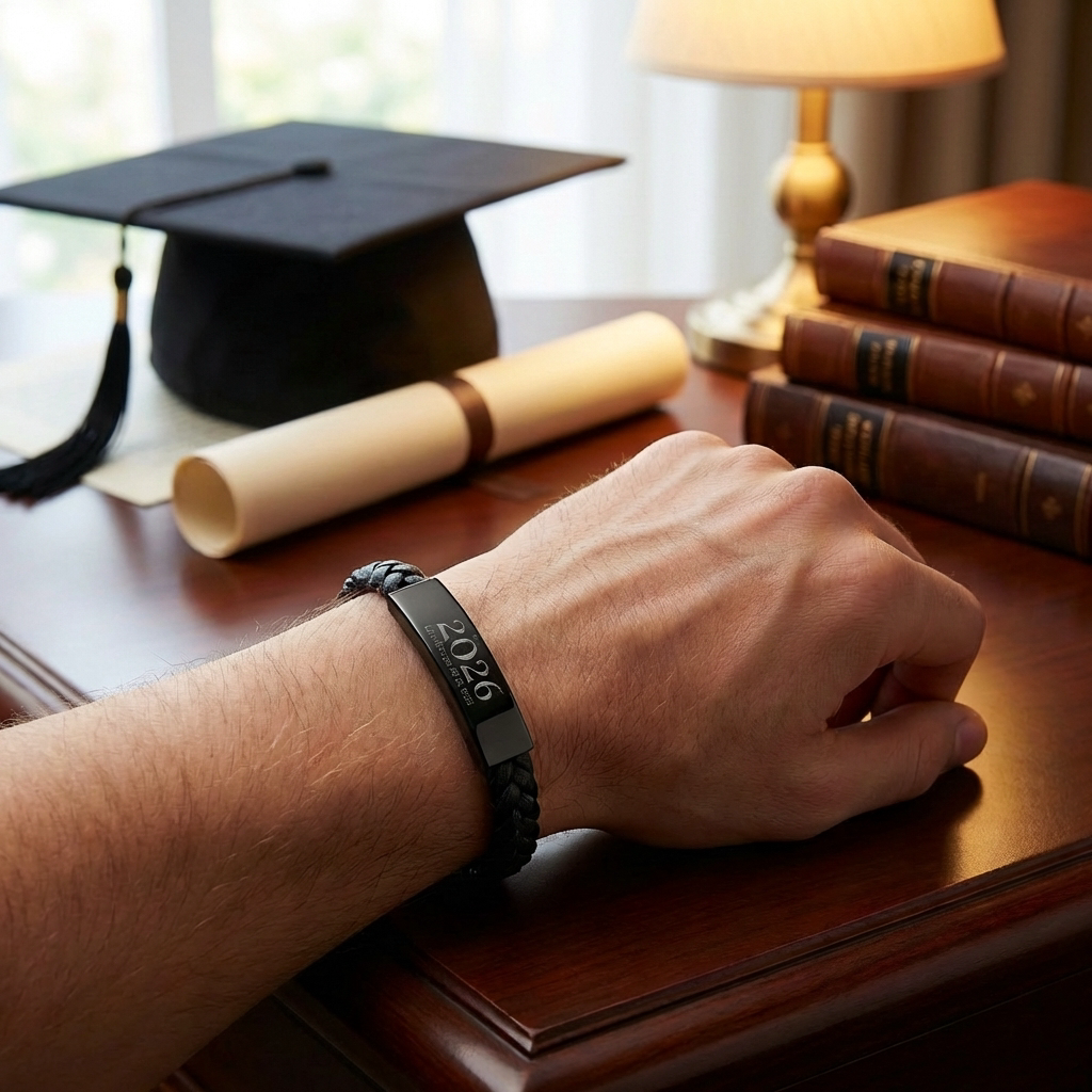 Set de regalo personalizado de recuerdo de graduación para hijo
