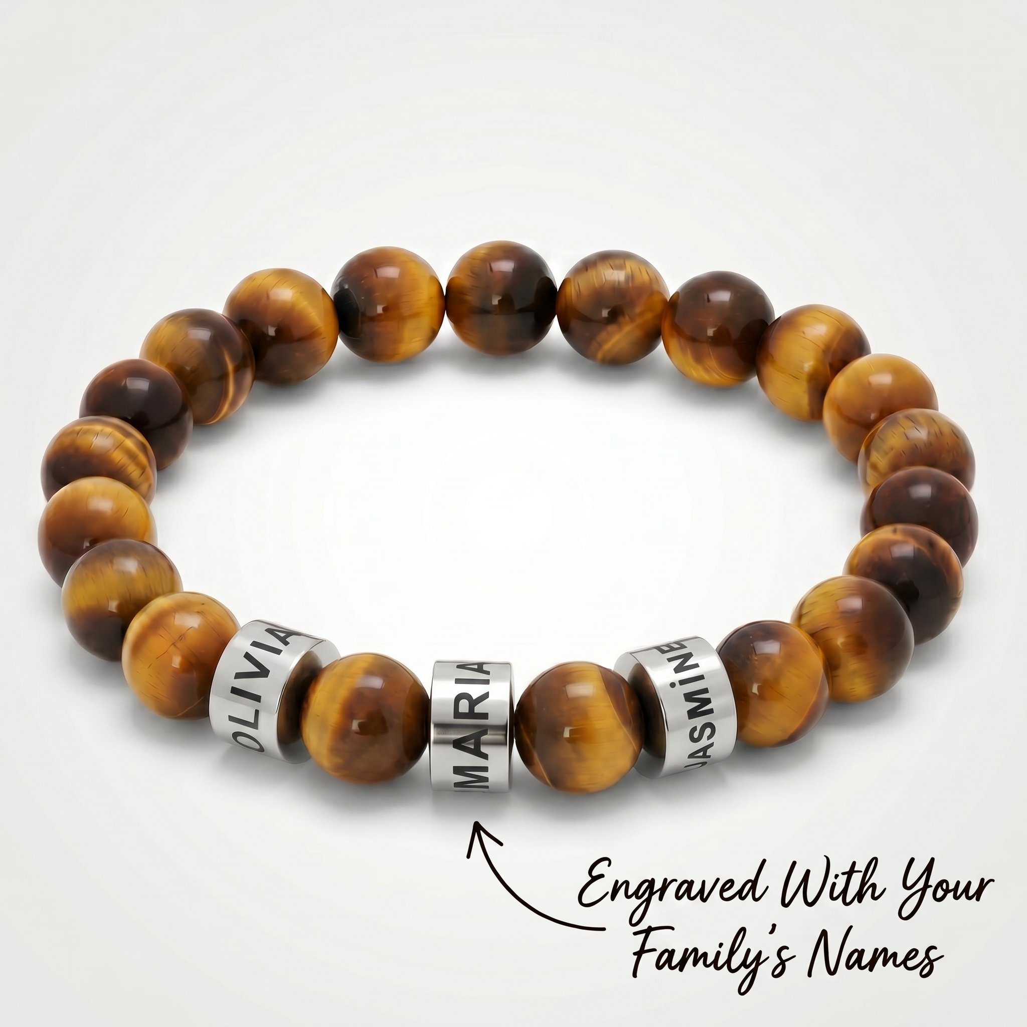 Family Forever - Juego de pulseras de cuero personalizadas