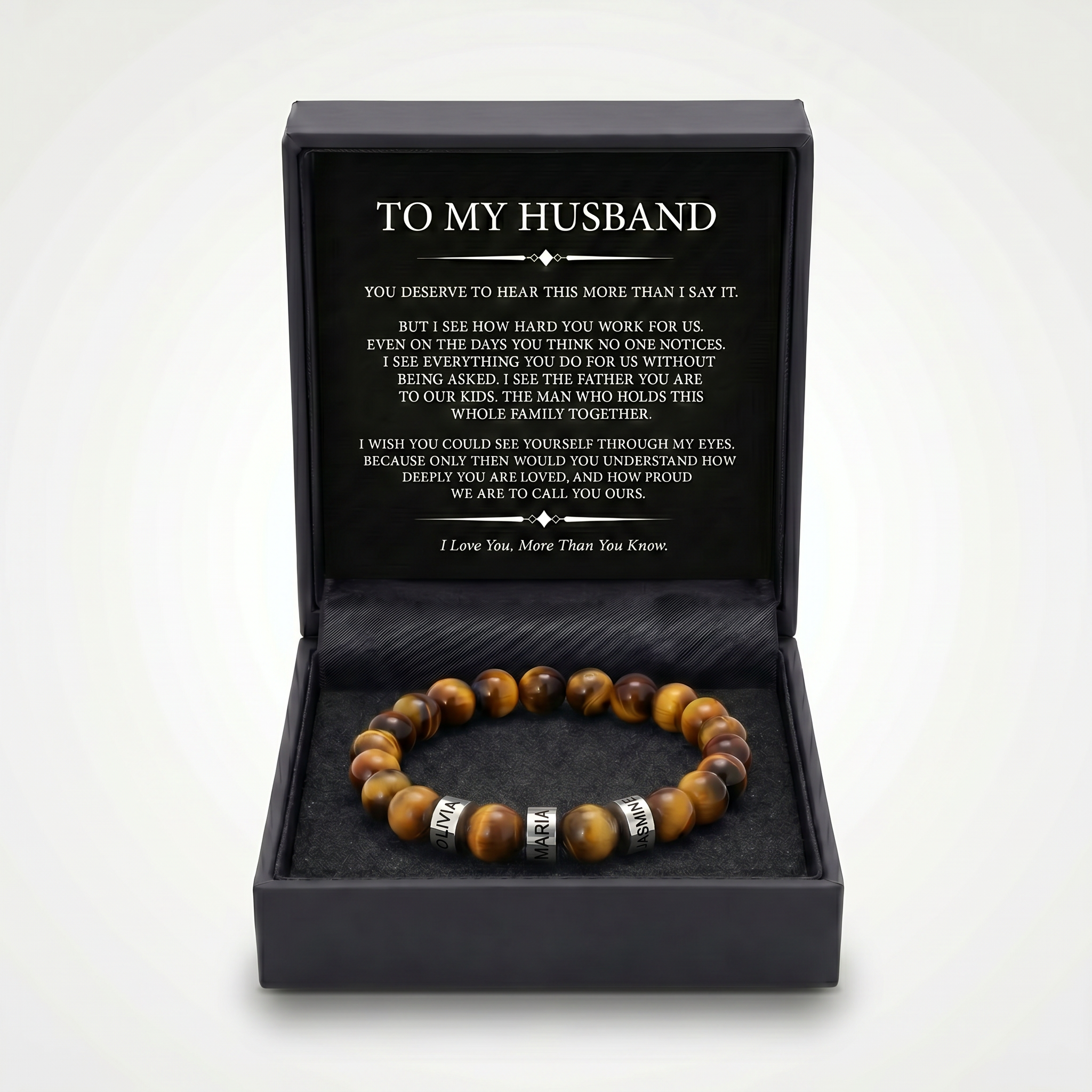 Family Forever - Juego de pulseras de cuero personalizadas