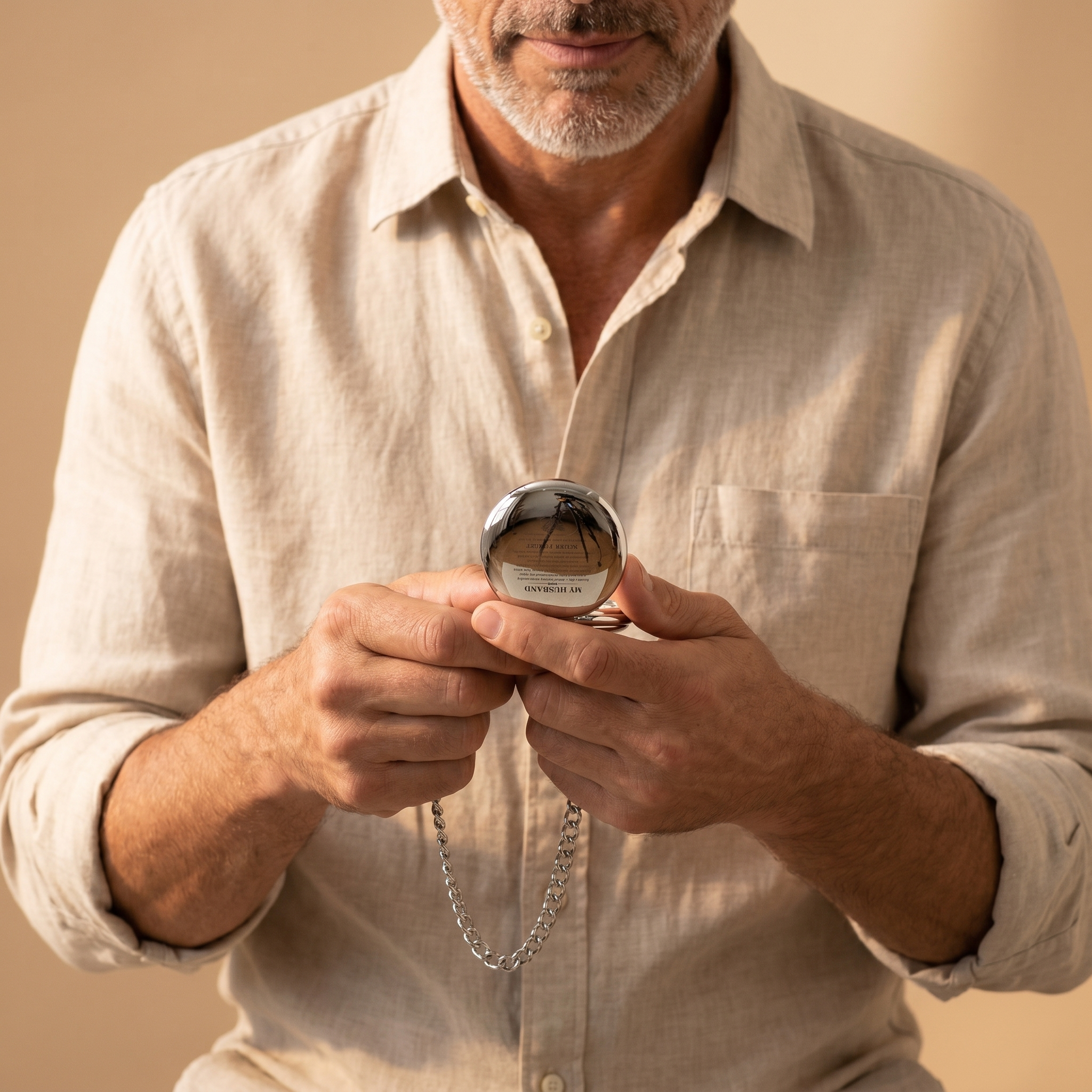 Hand in Hand, Til The End of Time - Personalized Pocket Watch