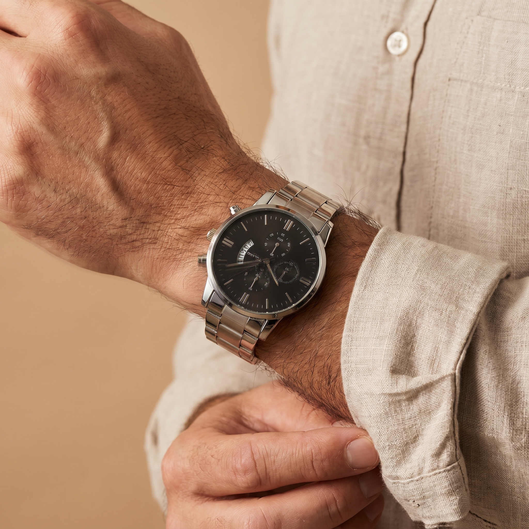 To My Husband - Personalized Stainless Steel Watch