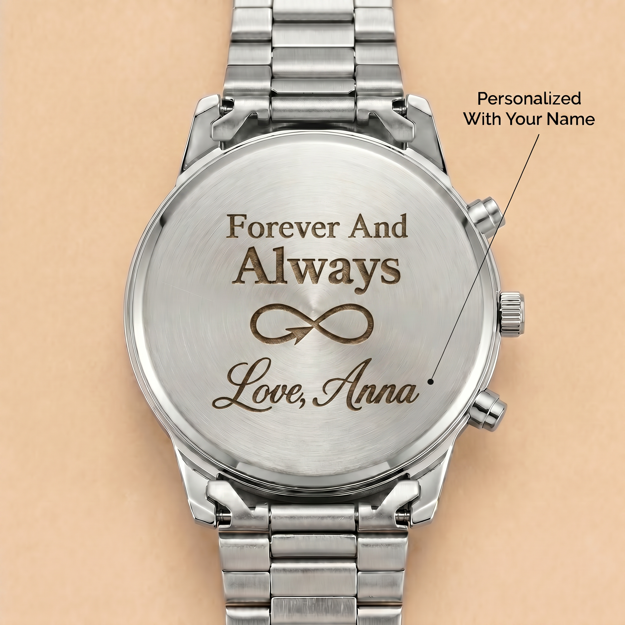 To My Husband - Personalized Stainless Steel Watch