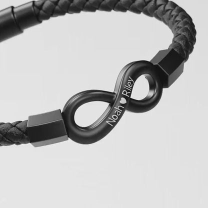 "To My Man" - Infinity Personalized Bracelet