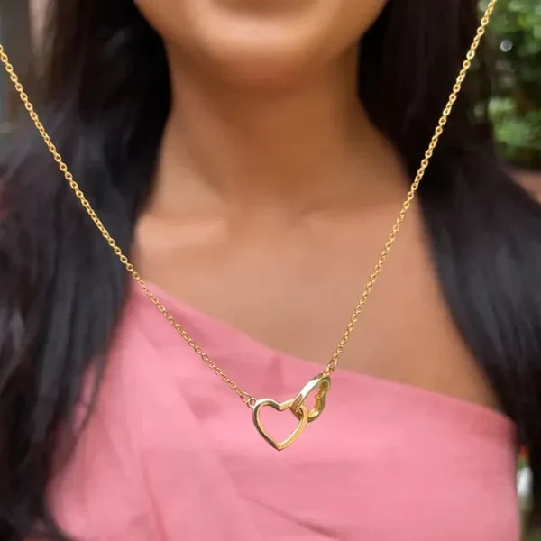 The Spin of Love™ Interlocking Hearts Necklace