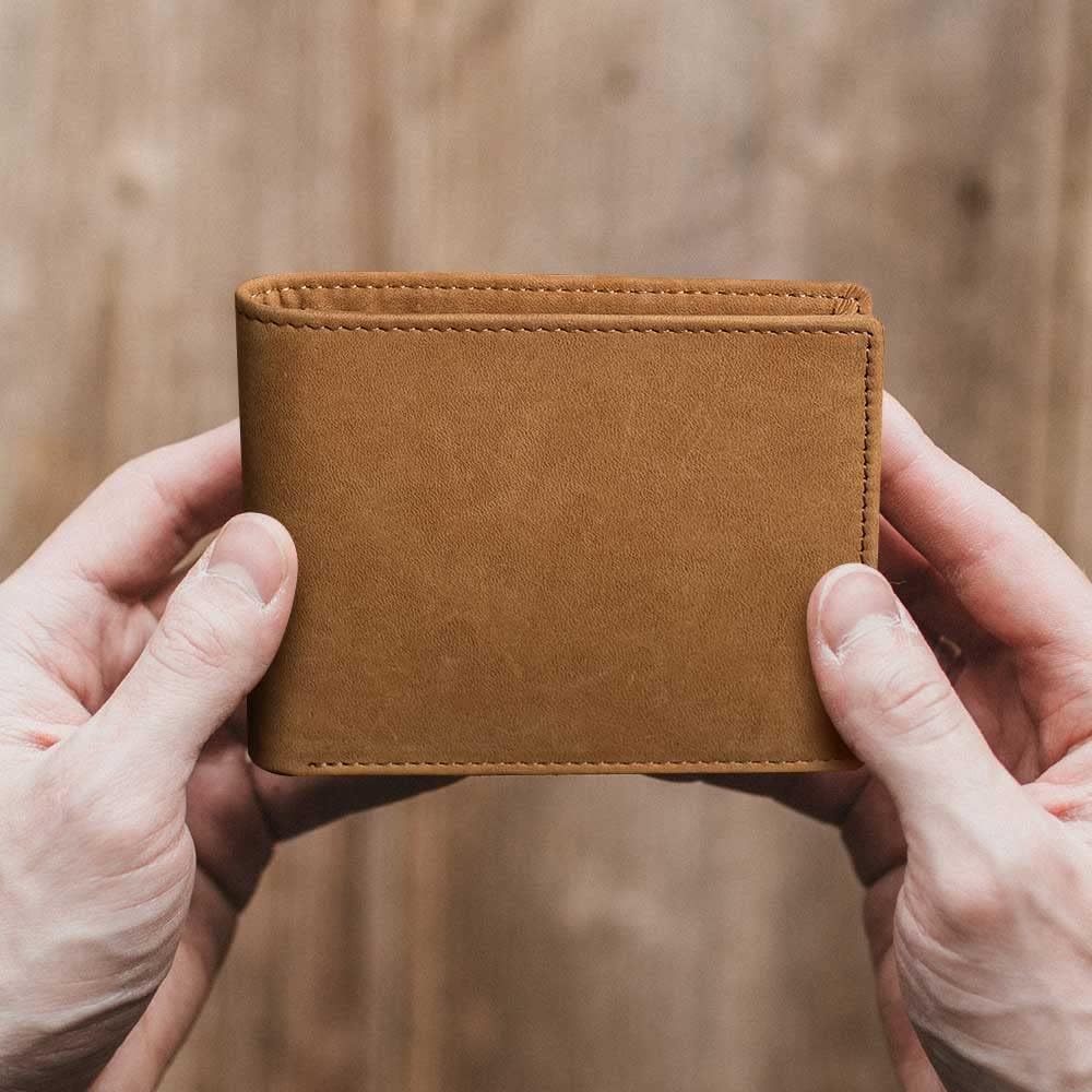 Para mi hombre - Cartera de piel 100 % auténtica