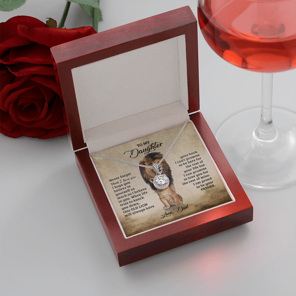 Amor y orgullo de papá: juego de collar de regalo 
